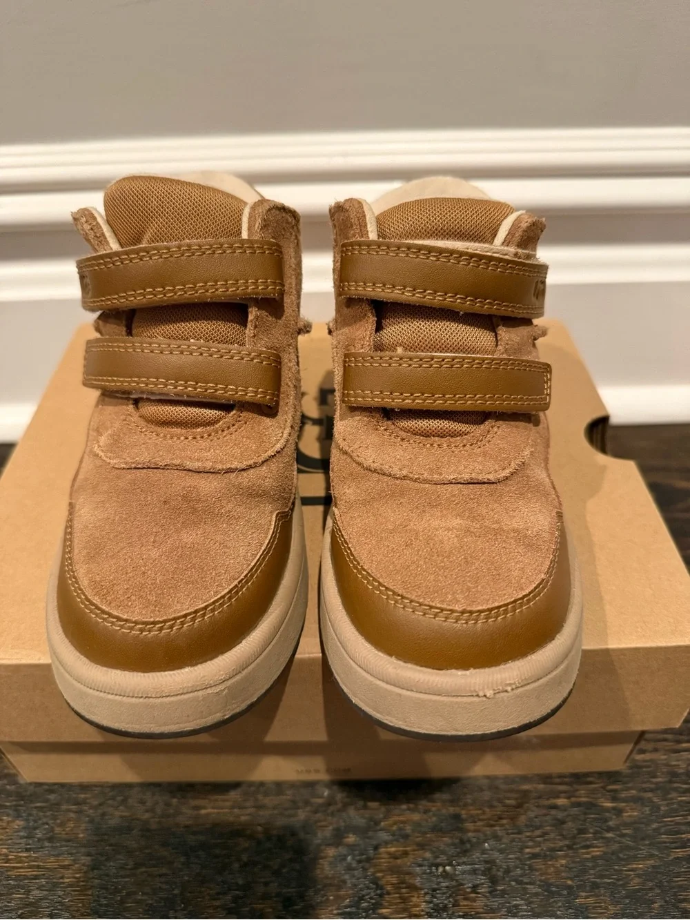 UGG Kids Brown Velcro Strap Boot